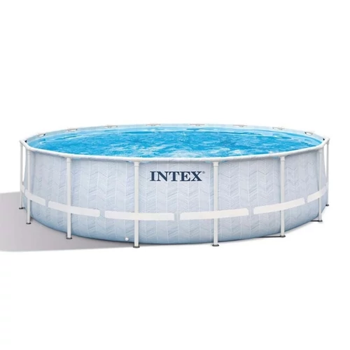 Intex Prism Frame Chevron Kerek medence 488x122 cm 126746