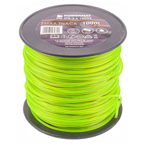 Powermat csillagprofilú vágódamil – 2,4 mm, 100 m PM0981
