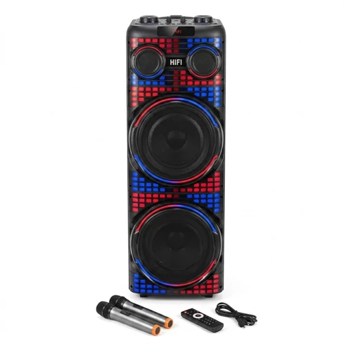 Akkumulátoros party hangfal 2 × 12