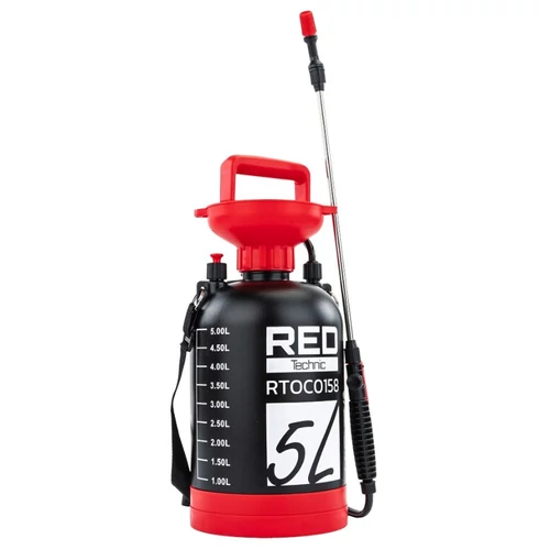 RED TECHNIC kézi nyomáspermetező 5 literes tartállyal RTOC0158