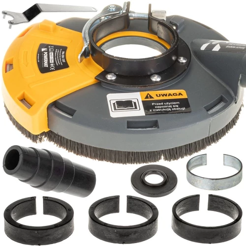 POWERMAT porelszívó védőburkolat sarokcsiszolóhoz – 115/125mm PM0747