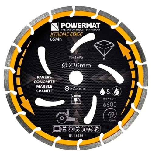 POWERMAT gyémánt vágótárcsa – 230 mm PM1496
