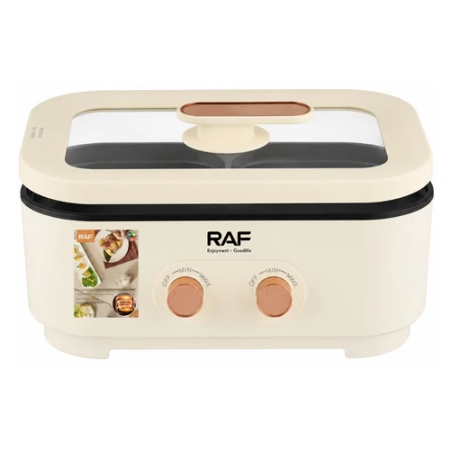 RAF multifunkciós elektromos főzőedény – 2×3 liter, 2000 W R.5420