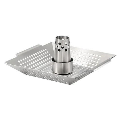 Michelino Csirkesütő állvány / grillkosár rozsdamentes 35*31 cm 52535