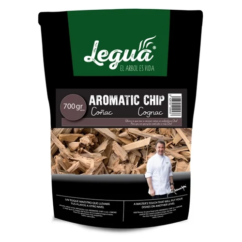 Legua füstölő chips Cognac aromás 700 g 9437