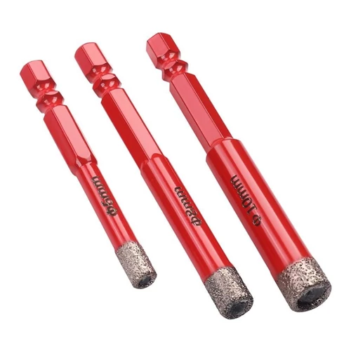 Kraft&Dele gyémánt lyukfúró készlet greshez, 3 részes, HEX 6/8/10 mm KD12645