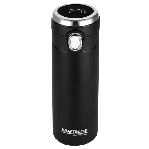 Kraft&Dele LED kijelzős termoszbögre 420 ml KD4262
