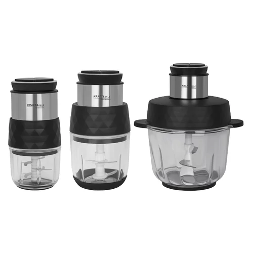 Kraft&Dele elektromos hús- és zöldségaprító 550 W, 0,3 + 0,6 + 2,5 l KD4348