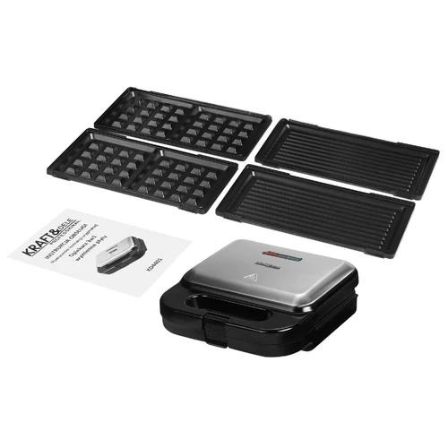 Kraft&Dele 3 az 1-ben elektromos szendvicssütő 1500 W KD4401