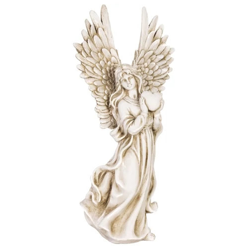 MagicHome angyal szívvel kegyeleti dekoráció – 19,5 × 13 × 41 cm 8090180