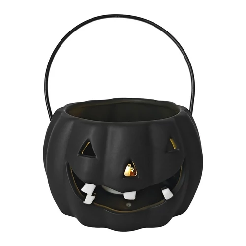 MagicHome Nature világító porcelán Halloween tök lámpás – 12,7 × 12,7 × 7,7 cm 8092432