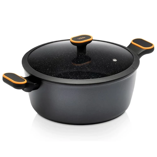 TERRUNA gránitbevonatos fazék üvegfedővel 28 cm – 6 l 199164