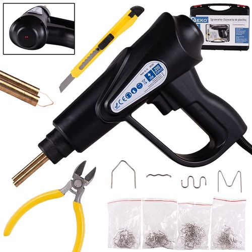 Geko műanyag hegesztő 200db kapocs 70W G81281