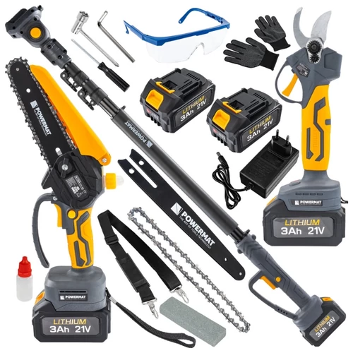 POWERMAT PM-PSWA-21V-3M akkumulátoros kerti szett PM1644