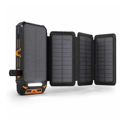 4 paneles összecsukható napelemes power bank LED-lámpával 50 000mAhGN8282782