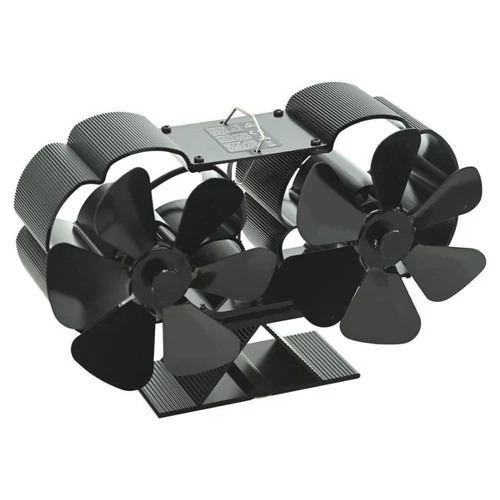 Termoelektromos kandallóventilátor – dupla 6 lapátos ventilátorral 14502