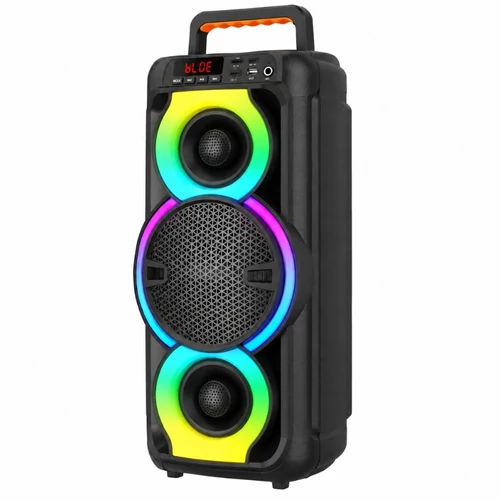 Hordozható Bluetooth hangszóró – 50 W, RGB világítással, mikrofonnal ABS-6002