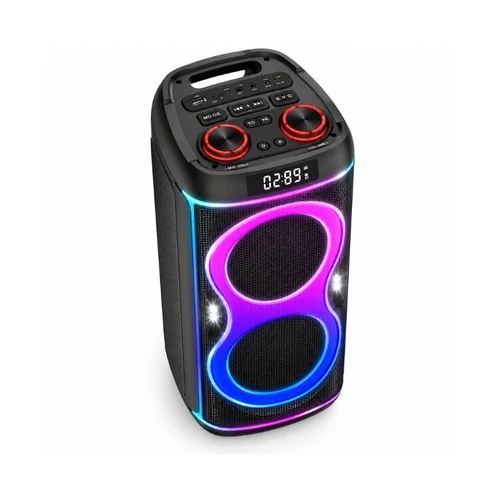 Hordozható Bluetooth hangszóró RGB fényekkel SS-8801