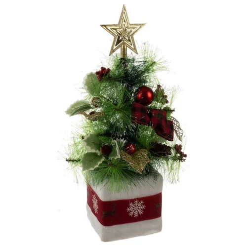 Díszített mini műfenyő, 45 cm 00022591