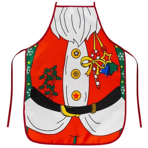 Karácsonyi konyhai kötény Mikulás mintával, 92 × 51 cm 00022683