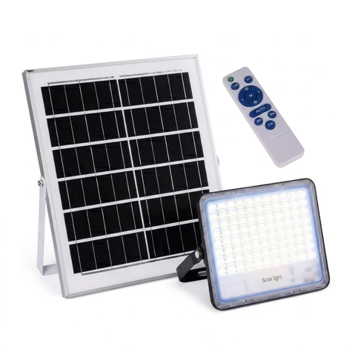 Napelemes led reflektor 200W távirányítóval