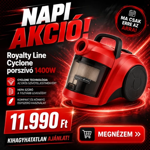 Royalty Line Cyclone porszívó 1400W 76NE-116