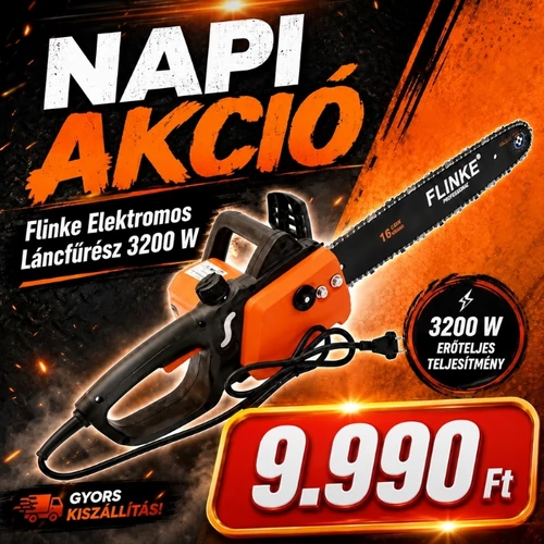 Flinke Elektromos Láncfűrész 3200 W  FK-4040