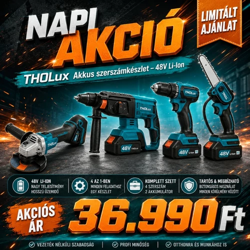 THOLux Akkus szerszámkészlet – 48V Li-Ion M-8081