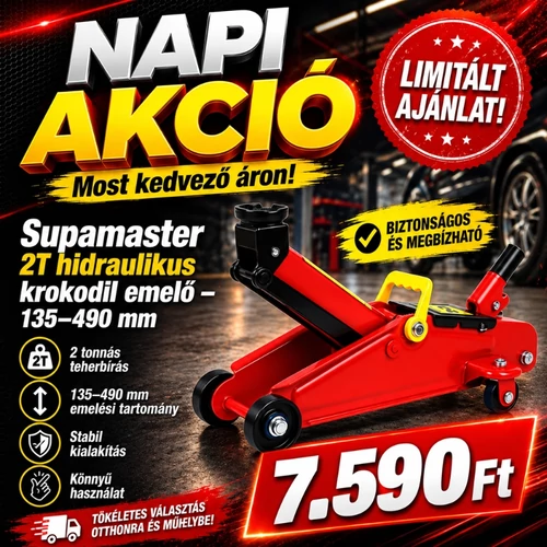 Supamaster 2T hidraulikus krokodil emelő – 135–490 mm SM-2T