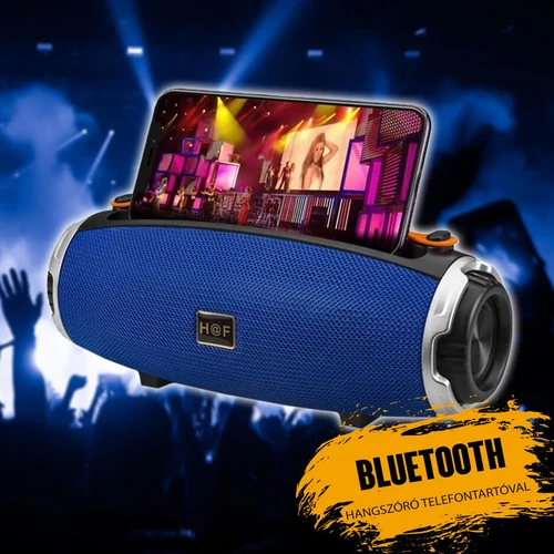 Hordozható bluetooth hangfal telefon tartóval HF-F616